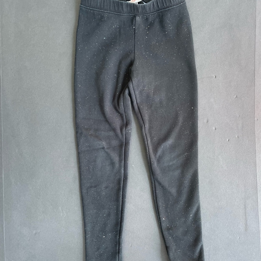 Cat & Jack Black Leggings Soft Stretchy Fit fleece winter